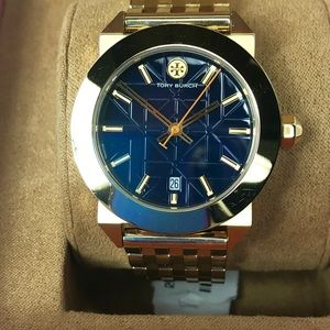 Tory Burch Whitney Gold & Navy Watch